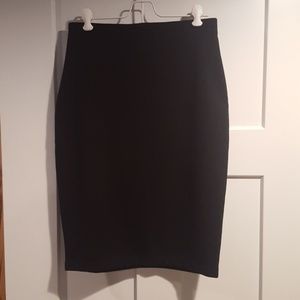 Black pencil skirt